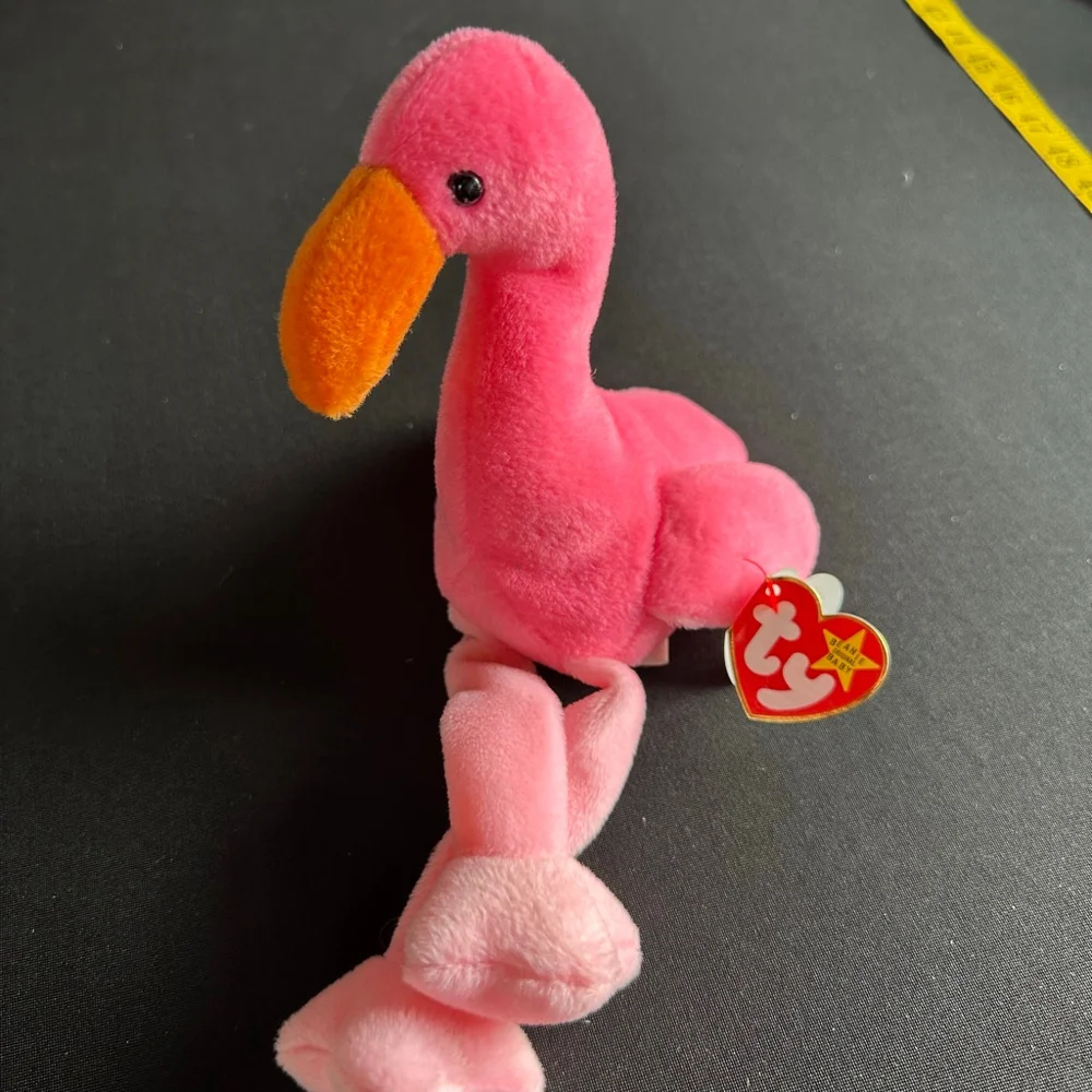 Baby Ty Pinky Pink Flamingo Stuffed Animal